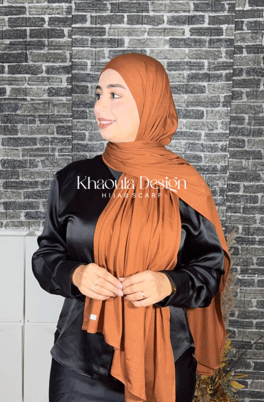 Lycra Coton Maxi – BRICK RED